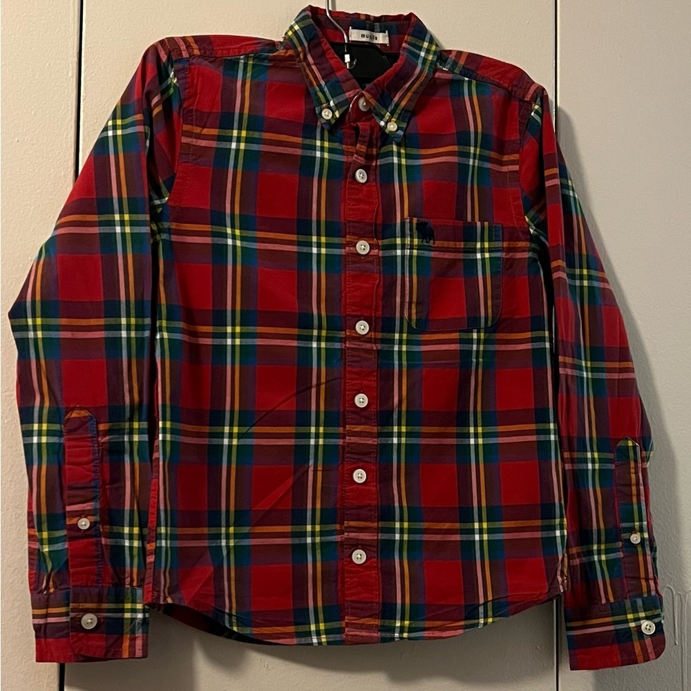 ABERCROMBIE KIDS PLAID SHIRT (Size S)